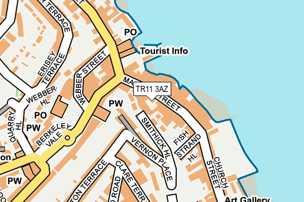 TR11 3AZ map - OS OpenMap – Local (Ordnance Survey) TR11 3AZ map - OS OpenMap – Local (Ordnance Survey)