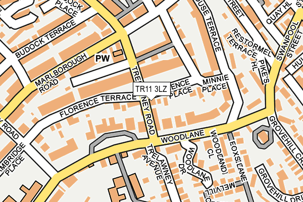 TR11 3LZ map - OS OpenMap – Local (Ordnance Survey) TR11 3LZ map - OS OpenMap – Local (Ordnance Survey)
