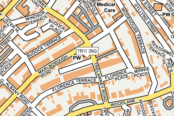 TR11 3NG map - OS OpenMap – Local (Ordnance Survey) TR11 3NG map - OS OpenMap – Local (Ordnance Survey)