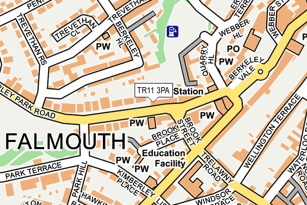 TR11 3PA map - OS OpenMap – Local (Ordnance Survey) TR11 3PA map - OS OpenMap – Local (Ordnance Survey)