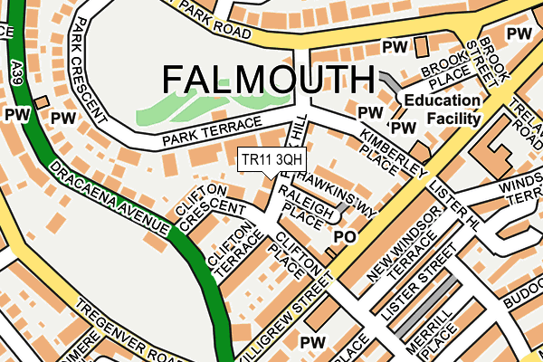 TR11 3QH map - OS OpenMap – Local (Ordnance Survey) TR11 3QH map - OS OpenMap – Local (Ordnance Survey)