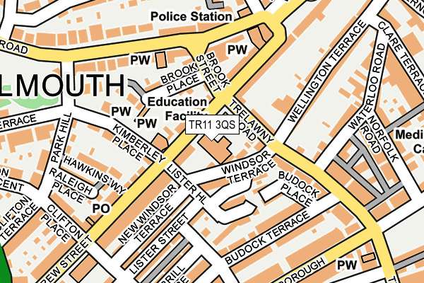 TR11 3QS map - OS OpenMap – Local (Ordnance Survey) TR11 3QS map - OS OpenMap – Local (Ordnance Survey)