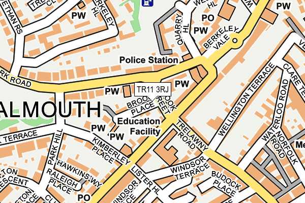 TR11 3RJ map - OS OpenMap – Local (Ordnance Survey)