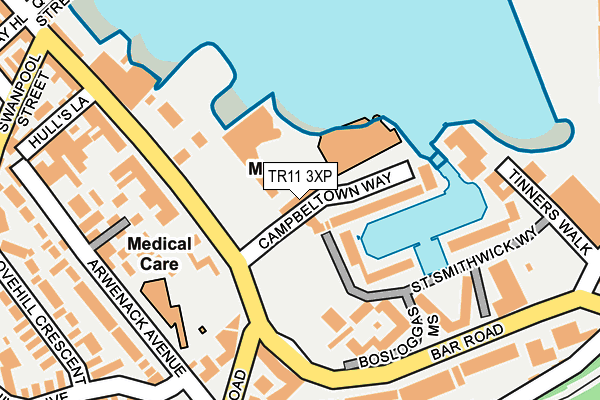 TR11 3XP map - OS OpenMap – Local (Ordnance Survey) TR11 3XP map - OS OpenMap – Local (Ordnance Survey)