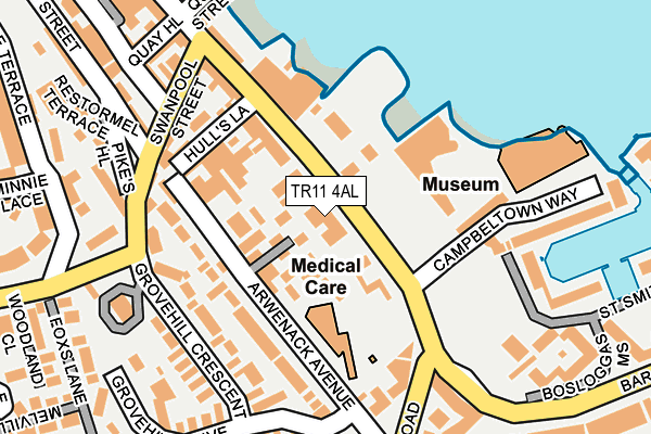 TR11 4AL map - OS OpenMap – Local (Ordnance Survey) TR11 4AL map - OS OpenMap – Local (Ordnance Survey)