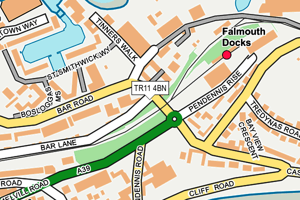TR11 4BN map - OS OpenMap – Local (Ordnance Survey) TR11 4BN map - OS OpenMap – Local (Ordnance Survey)