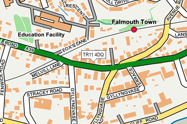 TR11 4DQ map - OS OpenMap – Local (Ordnance Survey)