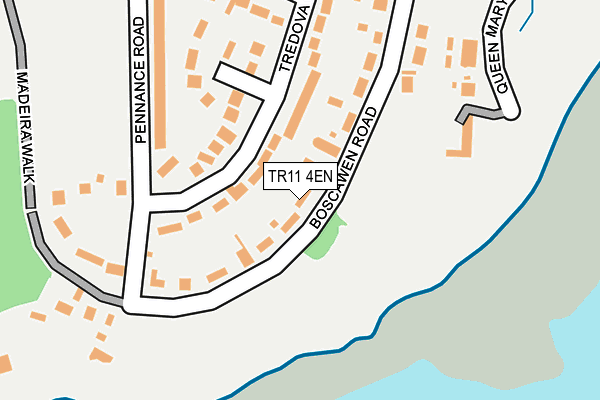 TR11 4EN map - OS OpenMap – Local (Ordnance Survey) TR11 4EN map - OS OpenMap – Local (Ordnance Survey)