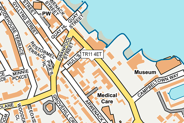 TR11 4ET map - OS OpenMap – Local (Ordnance Survey) TR11 4ET map - OS OpenMap – Local (Ordnance Survey)