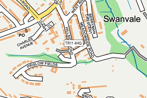 TR11 4HQ map - OS OpenMap – Local (Ordnance Survey) TR11 4HQ map - OS OpenMap – Local (Ordnance Survey)