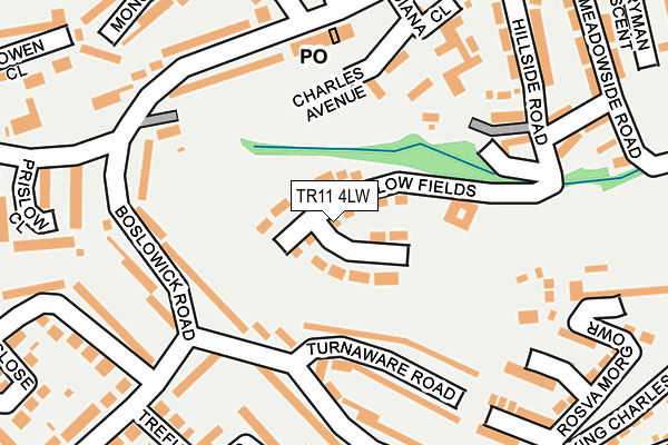 TR11 4LW map - OS OpenMap – Local (Ordnance Survey)