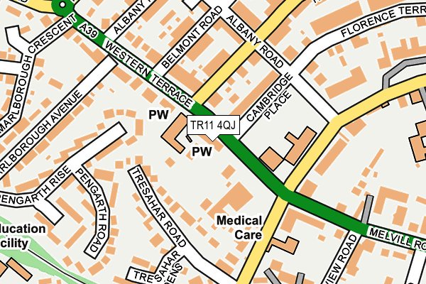TR11 4QJ map - OS OpenMap – Local (Ordnance Survey) TR11 4QJ map - OS OpenMap – Local (Ordnance Survey)