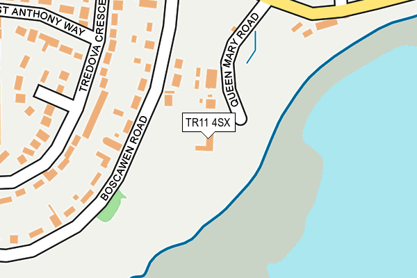 TR11 4SX map - OS OpenMap – Local (Ordnance Survey) TR11 4SX map - OS OpenMap – Local (Ordnance Survey)