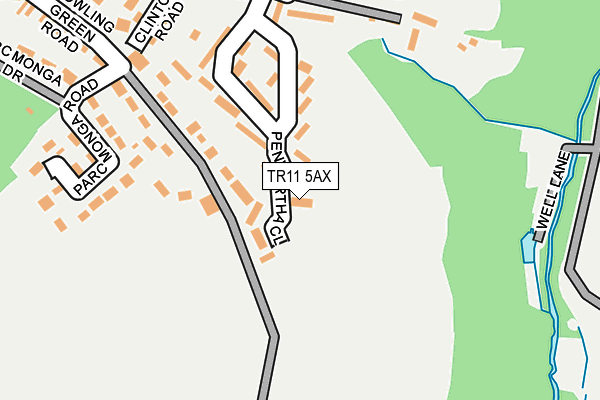 TR11 5AX map - OS OpenMap – Local (Ordnance Survey) TR11 5AX map - OS OpenMap – Local (Ordnance Survey)