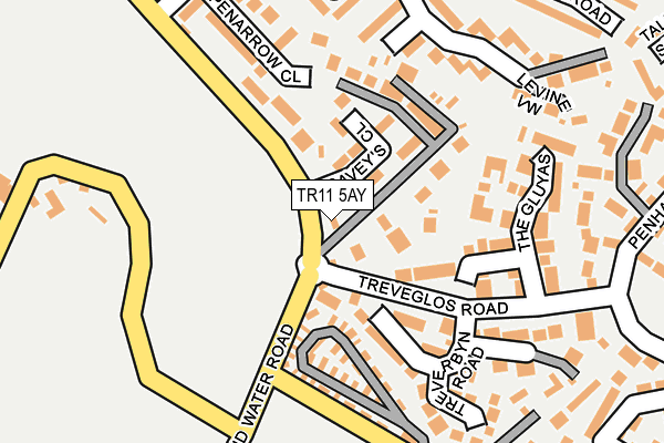 TR11 5AY map - OS OpenMap – Local (Ordnance Survey) TR11 5AY map - OS OpenMap – Local (Ordnance Survey)