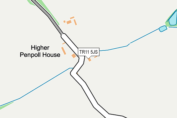 TR11 5JS map - OS OpenMap – Local (Ordnance Survey)