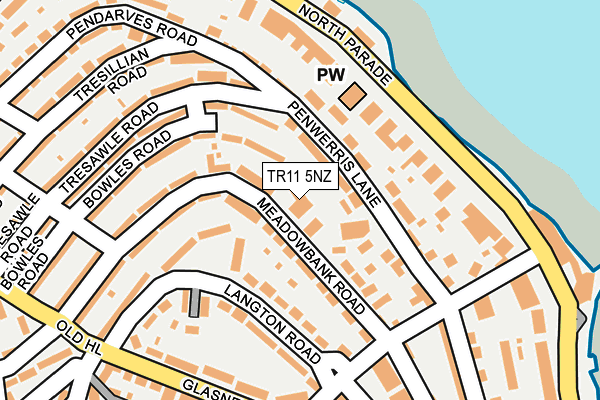 TR11 5NZ map - OS OpenMap – Local (Ordnance Survey) TR11 5NZ map - OS OpenMap – Local (Ordnance Survey)