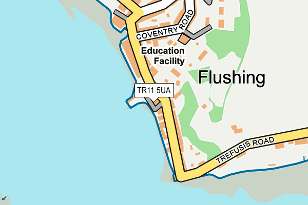 TR11 5UA map - OS OpenMap – Local (Ordnance Survey) TR11 5UA map - OS OpenMap – Local (Ordnance Survey)