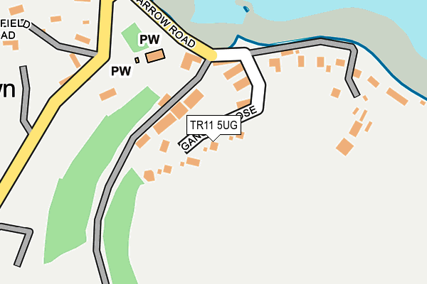 TR11 5UG map - OS OpenMap – Local (Ordnance Survey) TR11 5UG map - OS OpenMap – Local (Ordnance Survey)