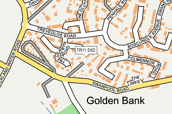 TR11 5XD map - OS OpenMap – Local (Ordnance Survey) TR11 5XD map - OS OpenMap – Local (Ordnance Survey)