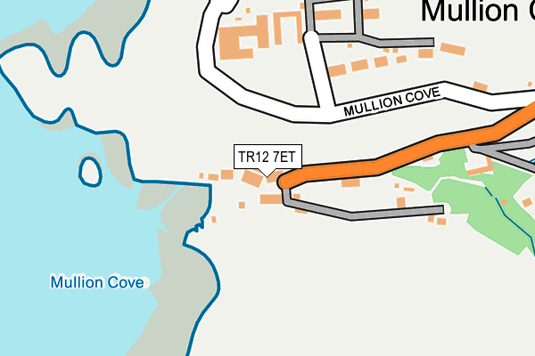 TR12 7ET map - OS OpenMap – Local (Ordnance Survey) TR12 7ET map - OS OpenMap – Local (Ordnance Survey)