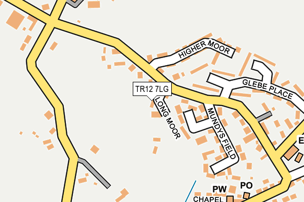 TR12 7LG map - OS OpenMap – Local (Ordnance Survey) TR12 7LG map - OS OpenMap – Local (Ordnance Survey)