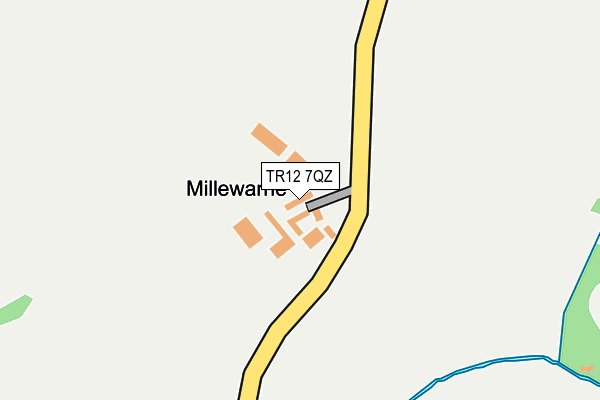 TR12 7QZ map - OS OpenMap – Local (Ordnance Survey) TR12 7QZ map - OS OpenMap – Local (Ordnance Survey)