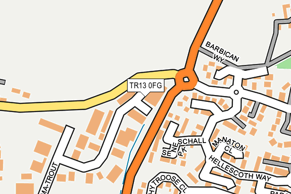 TR13 0FG map - OS OpenMap – Local (Ordnance Survey) TR13 0FG map - OS OpenMap – Local (Ordnance Survey)