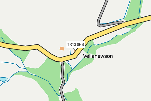 TR13 0HB map - OS OpenMap – Local (Ordnance Survey) TR13 0HB map - OS OpenMap – Local (Ordnance Survey)