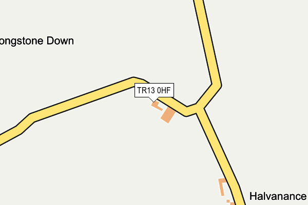 TR13 0HF map - OS OpenMap – Local (Ordnance Survey)