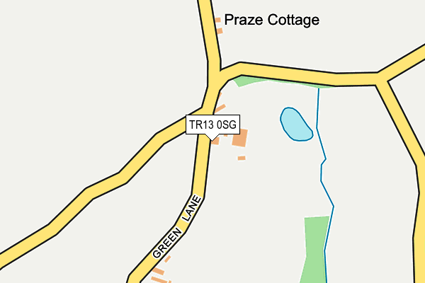 TR13 0SG map - OS OpenMap – Local (Ordnance Survey) TR13 0SG map - OS OpenMap – Local (Ordnance Survey)
