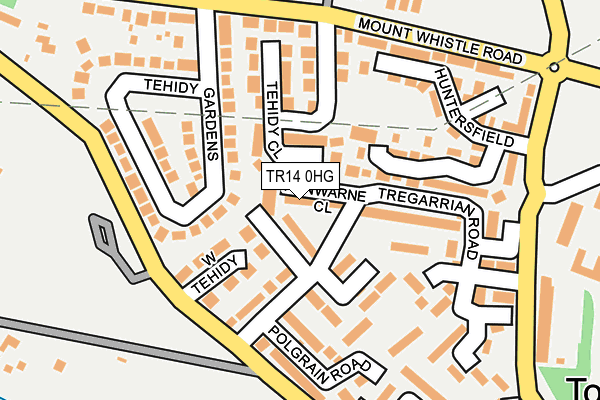 TR14 0HG map - OS OpenMap – Local (Ordnance Survey) TR14 0HG map - OS OpenMap – Local (Ordnance Survey)