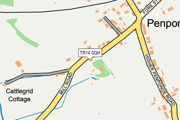 TR14 0QH map - OS OpenMap – Local (Ordnance Survey) TR14 0QH map - OS OpenMap – Local (Ordnance Survey)