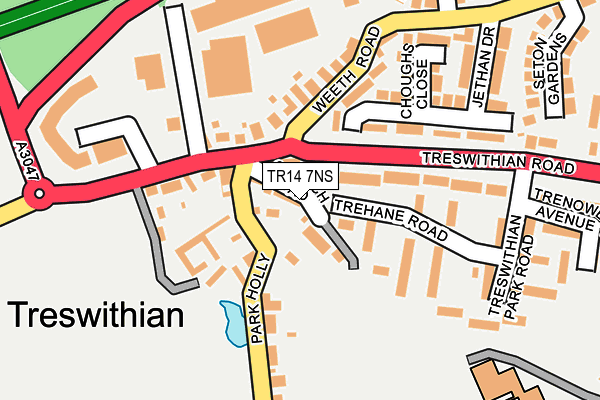 TR14 7NS map - OS OpenMap – Local (Ordnance Survey)