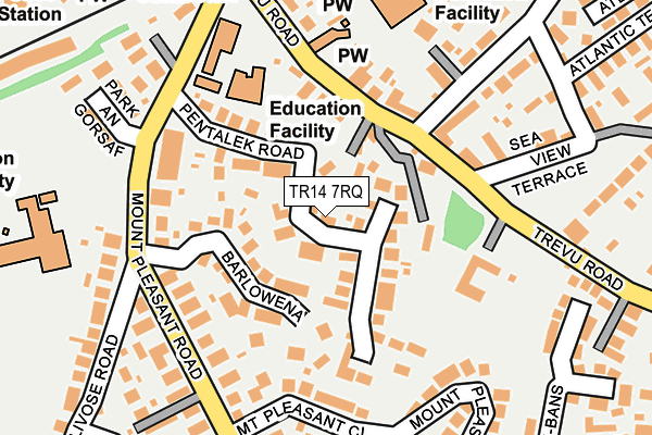 TR14 7RQ map - OS OpenMap – Local (Ordnance Survey) TR14 7RQ map - OS OpenMap – Local (Ordnance Survey)