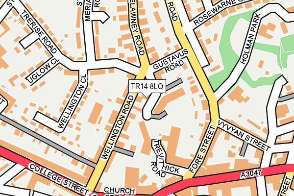 TR14 8LQ map - OS OpenMap – Local (Ordnance Survey) TR14 8LQ map - OS OpenMap – Local (Ordnance Survey)