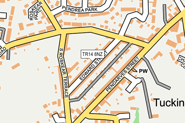 TR14 8NZ map - OS OpenMap – Local (Ordnance Survey) TR14 8NZ map - OS OpenMap – Local (Ordnance Survey)