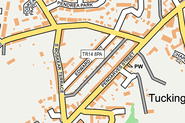 TR14 8PA map - OS OpenMap – Local (Ordnance Survey) TR14 8PA map - OS OpenMap – Local (Ordnance Survey)