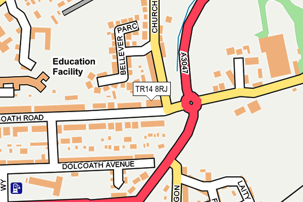 TR14 8RJ map - OS OpenMap – Local (Ordnance Survey) TR14 8RJ map - OS OpenMap – Local (Ordnance Survey)