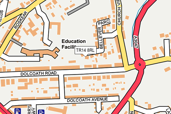 TR14 8RL map - OS OpenMap – Local (Ordnance Survey) TR14 8RL map - OS OpenMap – Local (Ordnance Survey)