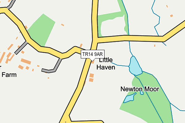 TR14 9AR map - OS OpenMap – Local (Ordnance Survey) TR14 9AR map - OS OpenMap – Local (Ordnance Survey)