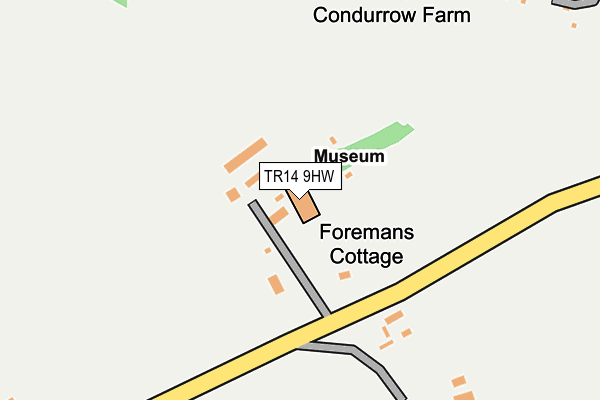 TR14 9HW map - OS OpenMap – Local (Ordnance Survey) TR14 9HW map - OS OpenMap – Local (Ordnance Survey)