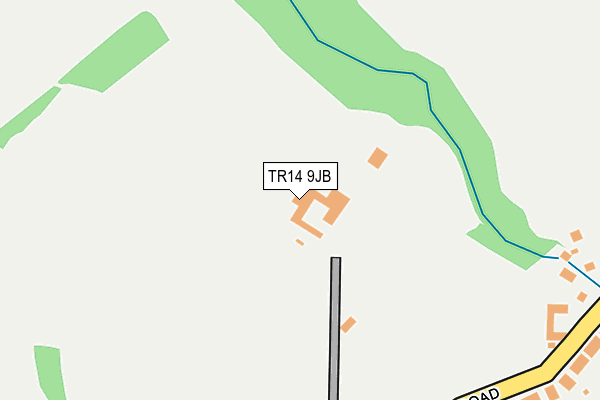 TR14 9JB map - OS OpenMap – Local (Ordnance Survey) TR14 9JB map - OS OpenMap – Local (Ordnance Survey)