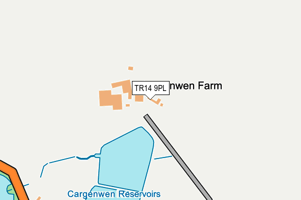 TR14 9PL map - OS OpenMap – Local (Ordnance Survey) TR14 9PL map - OS OpenMap – Local (Ordnance Survey)