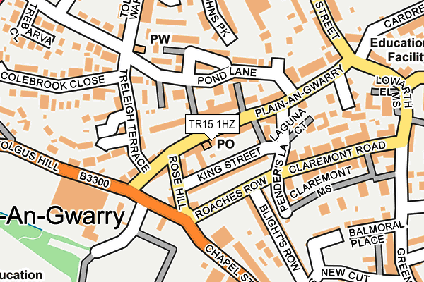 TR15 1HZ map - OS OpenMap – Local (Ordnance Survey) TR15 1HZ map - OS OpenMap – Local (Ordnance Survey)