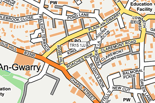 TR15 1JJ map - OS OpenMap – Local (Ordnance Survey) TR15 1JJ map - OS OpenMap – Local (Ordnance Survey)