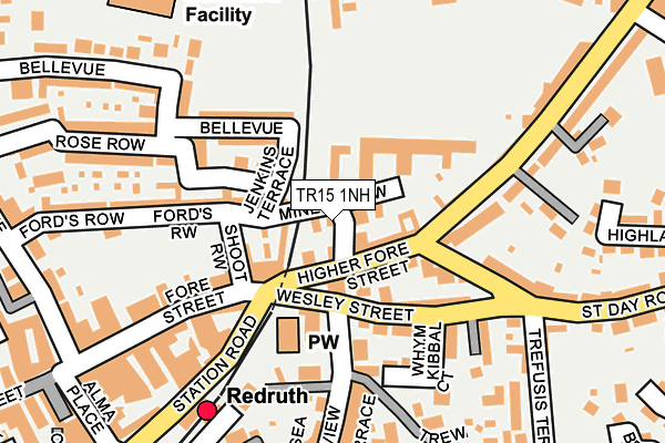 TR15 1NH map - OS OpenMap – Local (Ordnance Survey) TR15 1NH map - OS OpenMap – Local (Ordnance Survey)