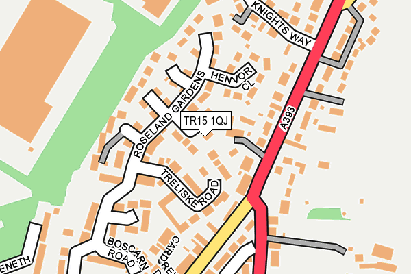 TR15 1QJ map - OS OpenMap – Local (Ordnance Survey) TR15 1QJ map - OS OpenMap – Local (Ordnance Survey)
