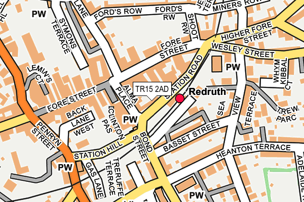 TR15 2AD map - OS OpenMap – Local (Ordnance Survey) TR15 2AD map - OS OpenMap – Local (Ordnance Survey)