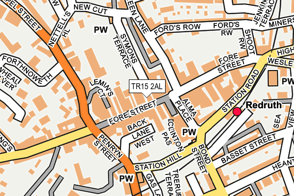 TR15 2AL map - OS OpenMap – Local (Ordnance Survey) TR15 2AL map - OS OpenMap – Local (Ordnance Survey)